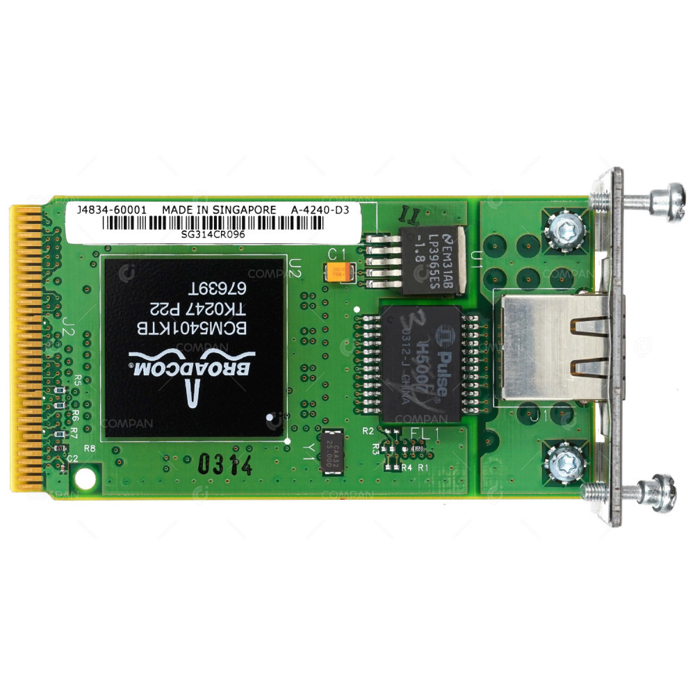 J4834A HP SINGLE PORT 1GB ETHERNET EXPANSION MODULE FOR J4834A J4834-60001, A-4240-D3